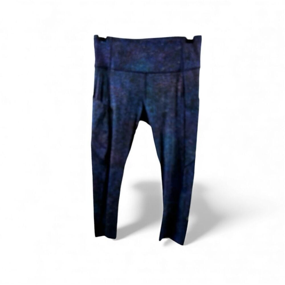 Lululemon F and Free Leggings in Blue Constellation Print Size 8